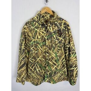 Vintage 90s Skyline Fall Flight Camo‎ Button Down Shirt Mens XL Hunting Canada